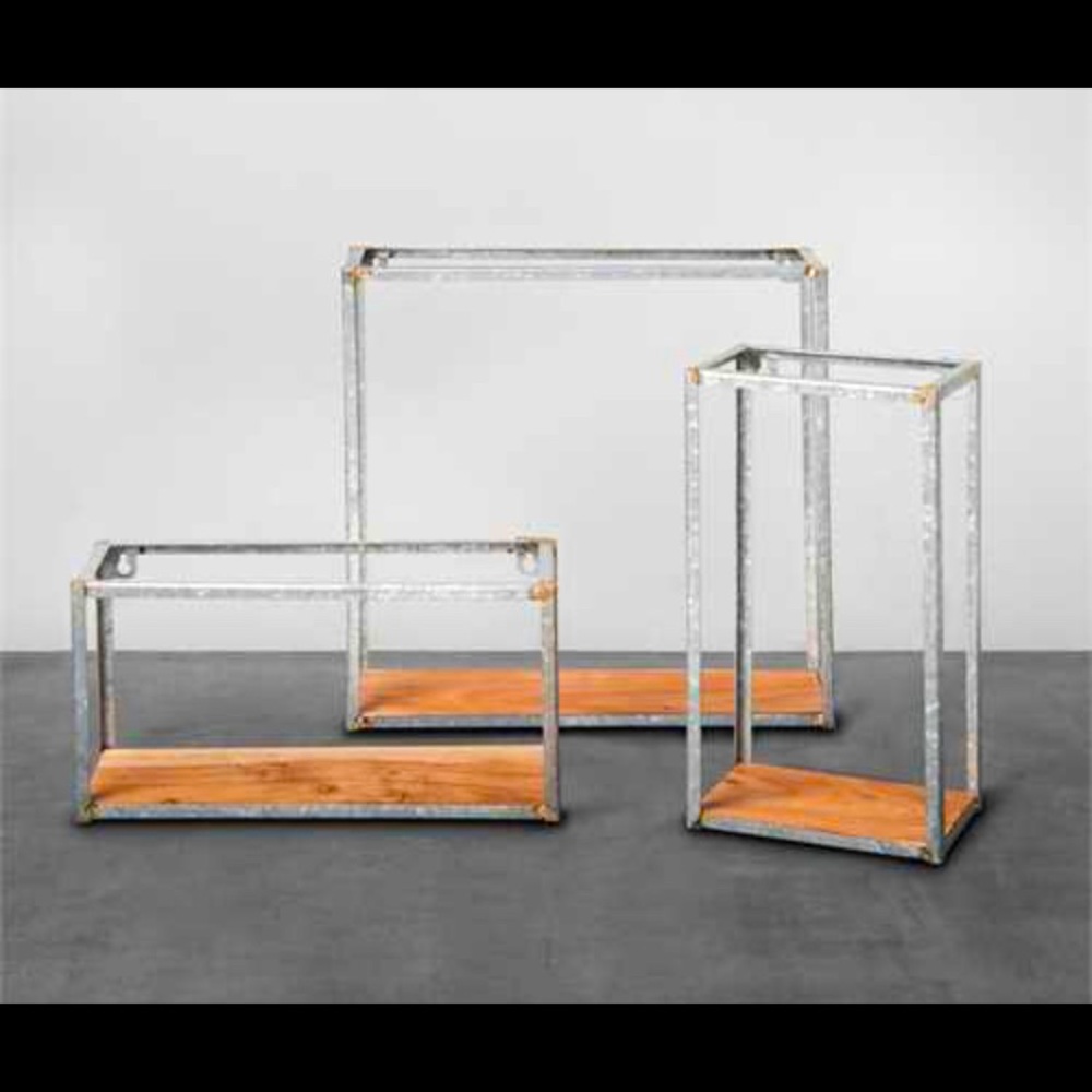 Hearth & Hand 3pc Farmhouse/ industrial Floating shelves